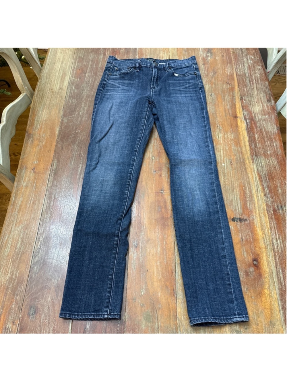 J Crew Blue Denim Straight Leg Jeans Size 27 Short